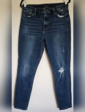 Lucky Brand Women's Dark Denim Distressed Skinny Jeans